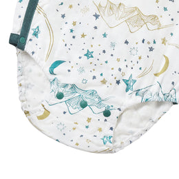 Nest Designs Bamboo Short Sleeve Kimono Onesie Stars White