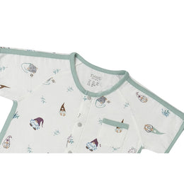 Nest Designs Bamboo Short Sleeve Romper Oh Gnome