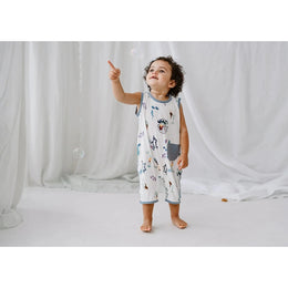 Nest Designs Bamboo Sleeveless Romper Splish Splash