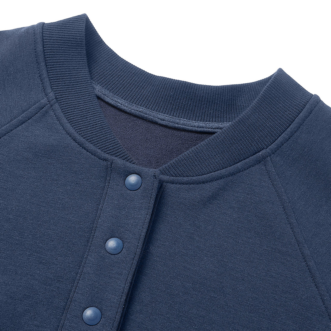 Nest Designs Baseball-Style Nursing Sweatshirt Inkwell sleeve cuff detail