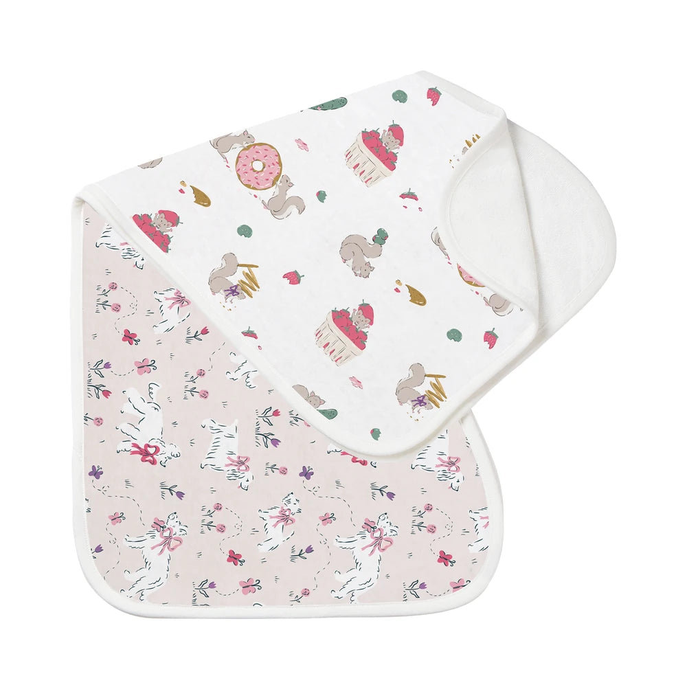 Nest Designs Bamboo Burp 'n Bib 2 Pack Cheeky Capers, product view 7