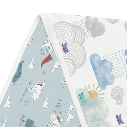 Nest Designs Bamboo Cotton Muslin Burp n' Bib 2-Pack