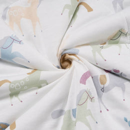 Nest Designs Bamboo Jersey Nook Quilted Cozy Blanket Small Pony Express