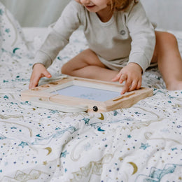 Nest Designs Cozy Blanket Small Stars White