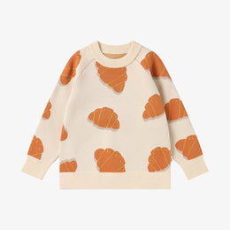 Petite Revery Cozy Croissants Knit Sweater