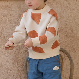 Petite Revery Cozy Croissants Knit Sweater