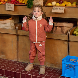Petite Revery Cozy Crumbs Reversible Fleece Jacket