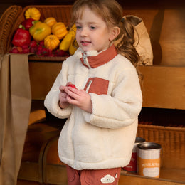 Petite Revery Cozy Crumbs Reversible Fleece Jacket