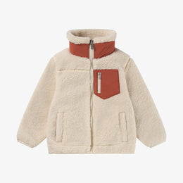 Petite Revery Cozy Crumbs Reversible Fleece Jacket