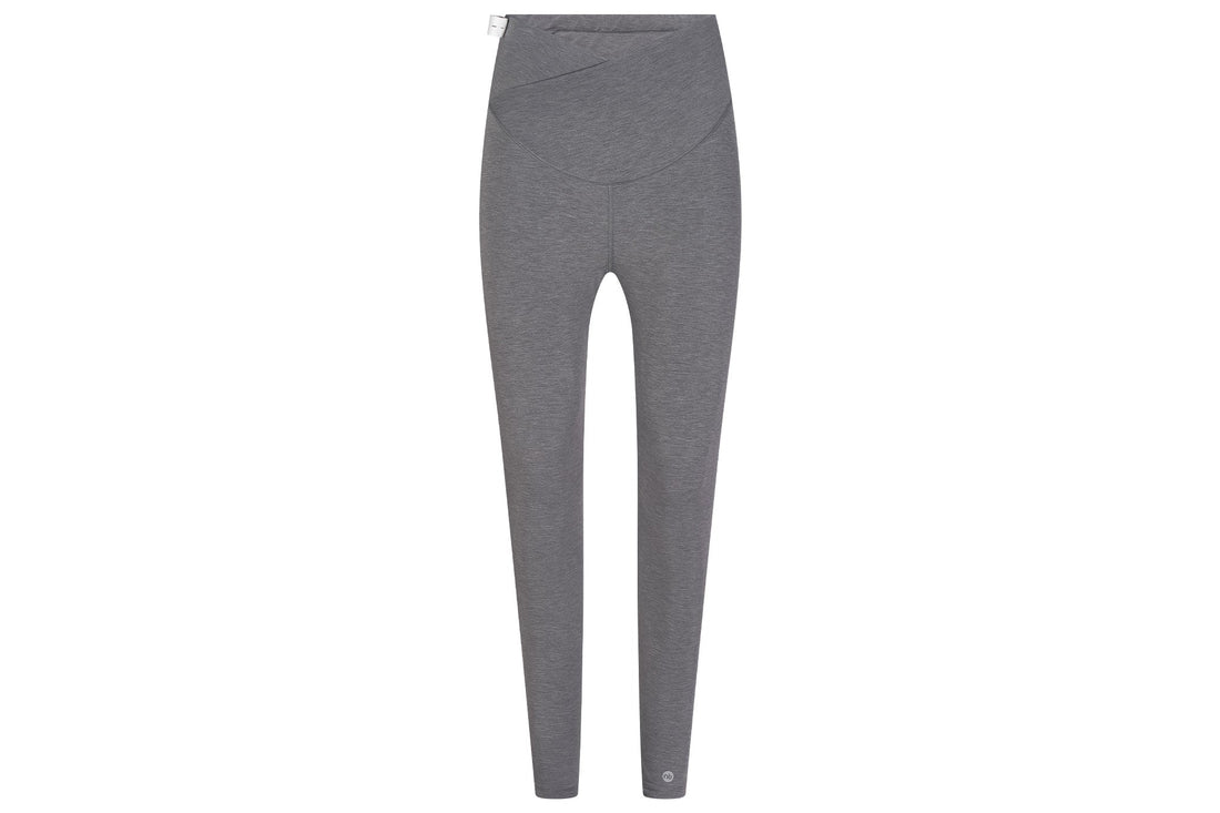 Nest Designs Crossover Maternity Leggings Charcoal front product view