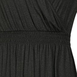 Nest Designs Elastic Waistband Maternity Dress Black