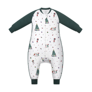Nest Designs Bamboo Pima Cotton Long Sleeve Footed Sleep Bag 2.5 TOG – Santas Elves