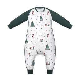 Nest Designs Bamboo Pima Cotton Long Sleeve Footed Sleep Bag 2.5 TOG – Santas Elves