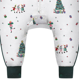 Nest Designs Bamboo Pima Cotton Long Sleeve Footed Sleep Bag 2.5 TOG – Santas Elves