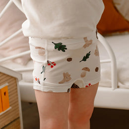 Nest Designs Bamboo Jersey Girls Boy Short Underwear 2 Pack Fall Magic