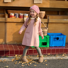 Petite Revery Rose Cable Knit Dress - Old Rose