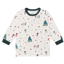 Nest Designs Organic Cotton Long Sleeve Two-Piece PJ Set – Santas Elves