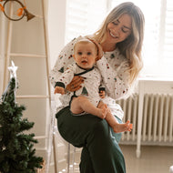 Nest Designs Organic Cotton Long Sleeve Kimono Onesie – Santas Elves