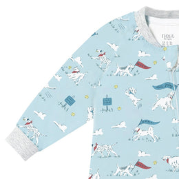 Nest Designs Long Sleeve Footed Sleeper Puppy Park