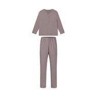 Nest Designs Long Sleeve Henley Nursing PJ Set Elderberry