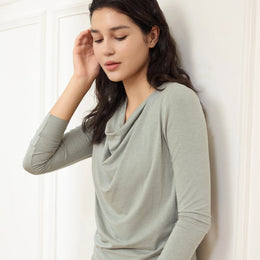 Nest Designs Long Sleeve Nursing Tee Matcha