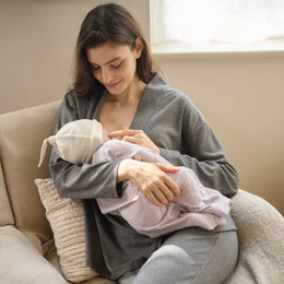Nest Designs Long Sleeve Nursing Top Charcoal