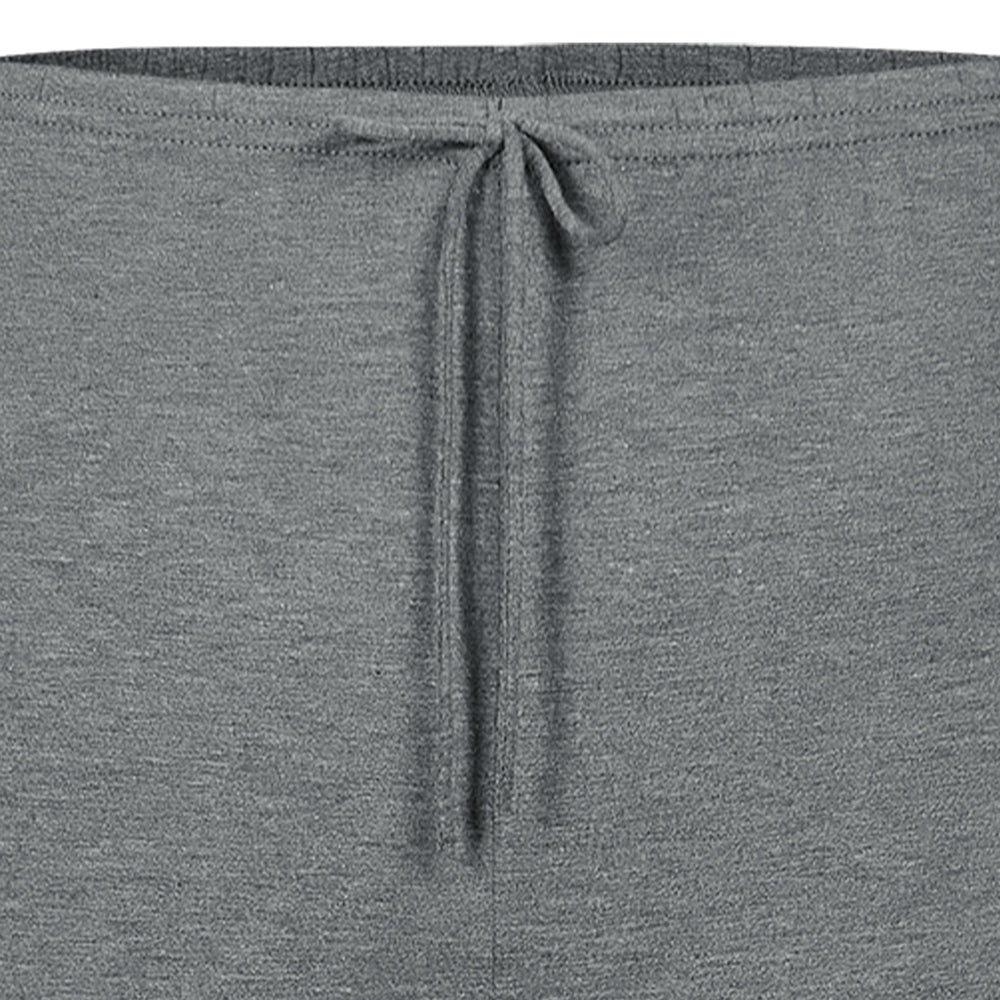 NEST DESIGNS Nest Designs Maternity Cropped Pants Charcoal elastic waistband with drawstring tie img 4/5