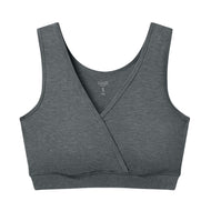 Nest Designs Maternity Crossover Nursing Bra Charcoal