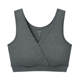 Nest Designs Maternity Crossover Nursing Bra Charcoal