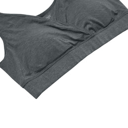 Nest Designs Maternity Crossover Nursing Bra Charcoal