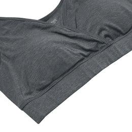 Nest Designs Maternity Crossover Nursing Bra Charcoal