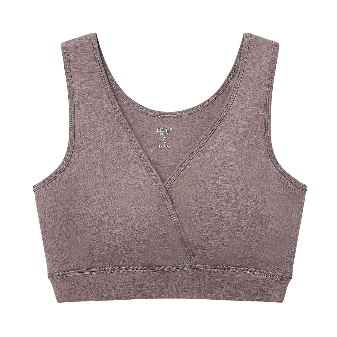 Nest Designs Elderberry Crossover Nursing Bra front product view