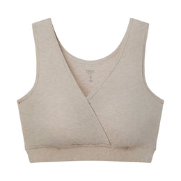 Nest Designs Maternity Crossover Nursing Bra Warm Taupe