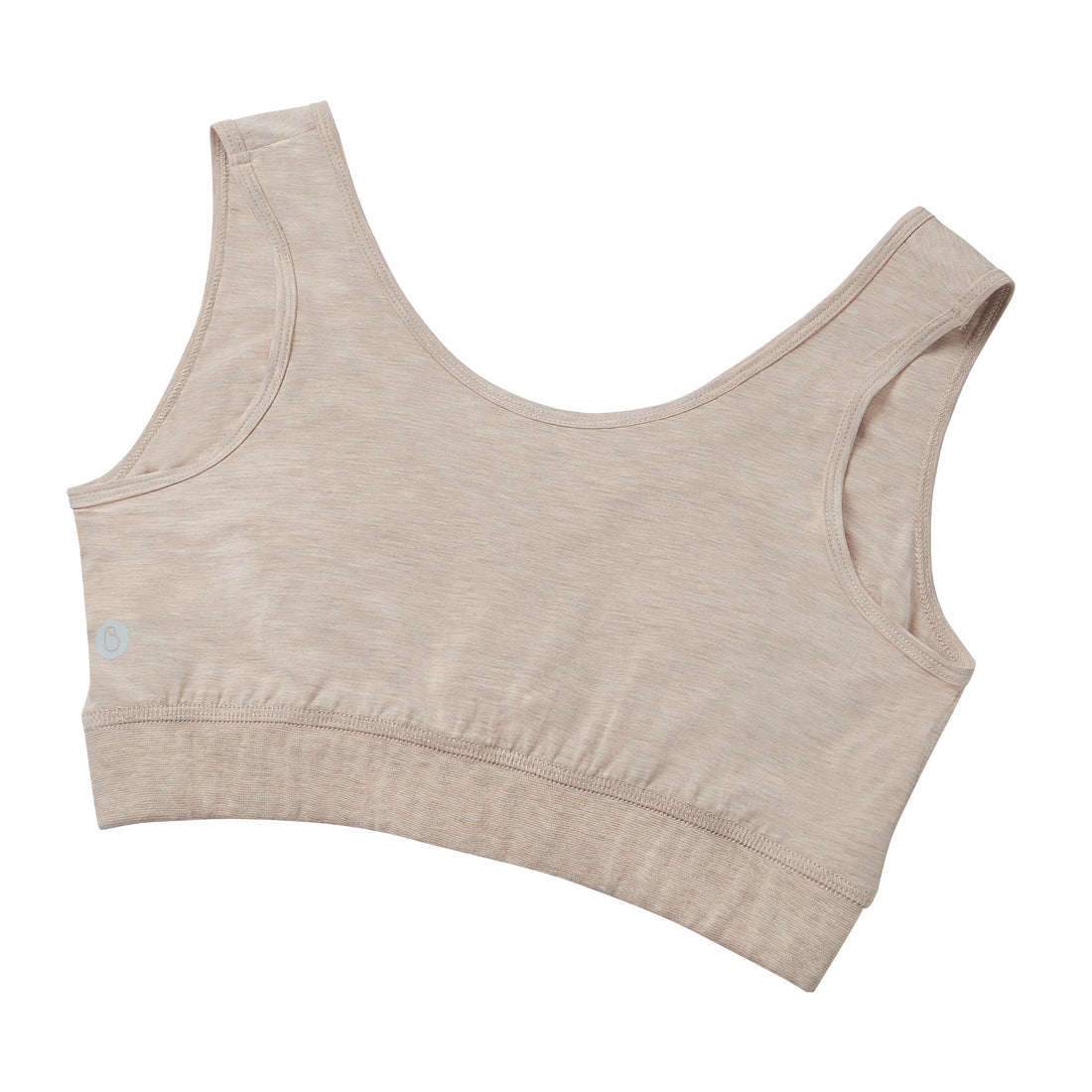 Nest Designs Maternity Crossover Nursing Bra Warm Taupe side fit view