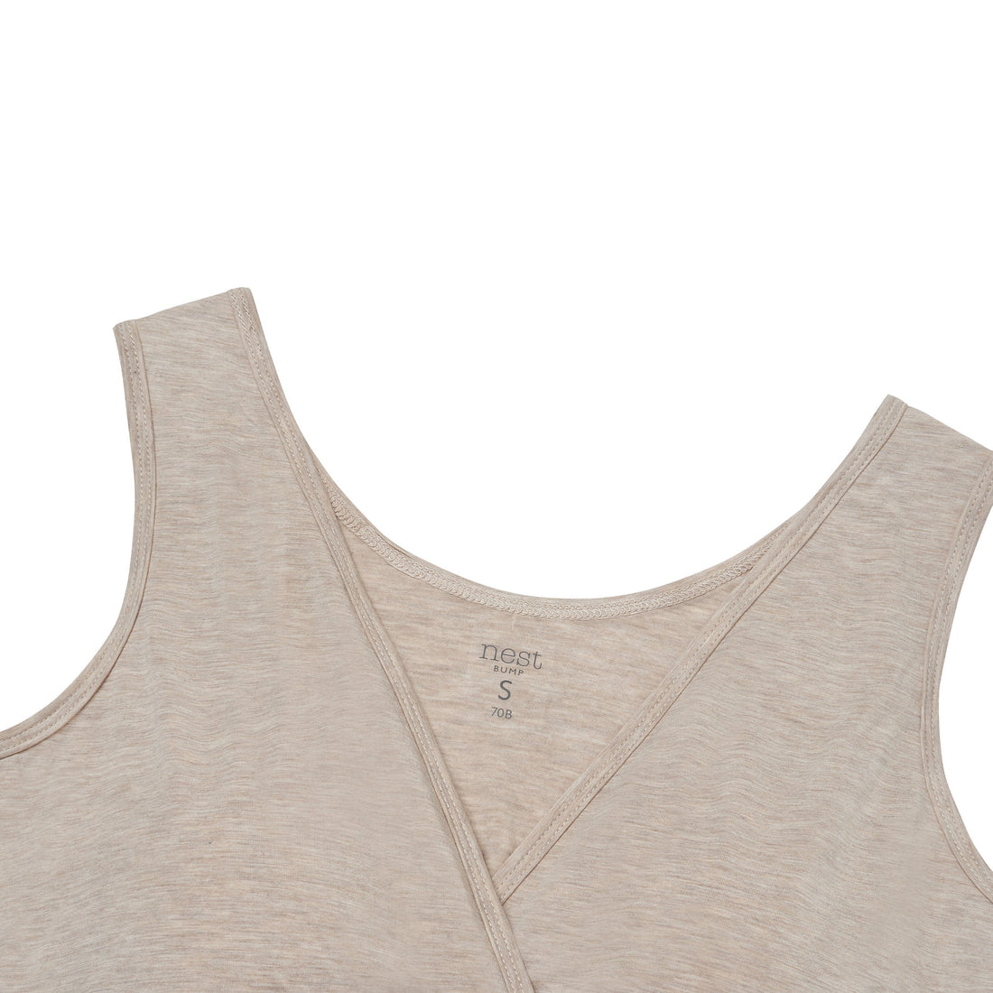 Nest Designs Maternity Crossover Nursing Bra Warm Taupe product detail 7