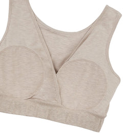 Nest Designs Maternity Crossover Nursing Bra Warm Taupe