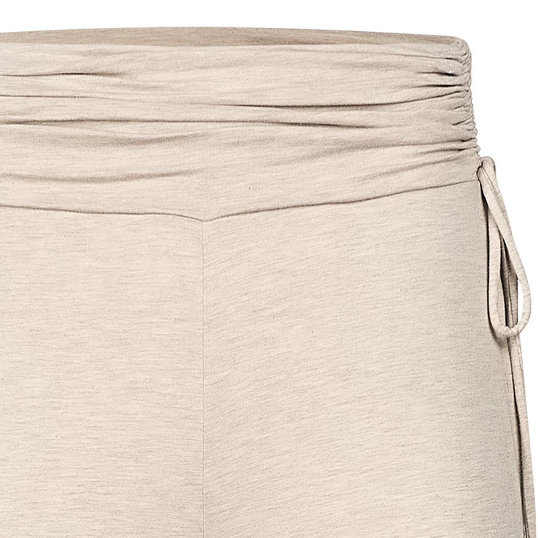 Warm Taupe maternity pants foldover waistband and side tie detail