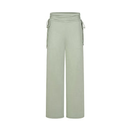 Nest Designs Maternity Gathering Waistband Wide Leg Pants Matcha