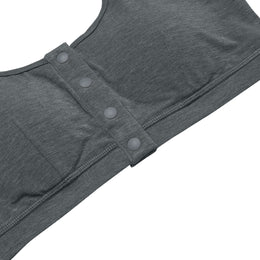 Nest Designs Maternity Henley Nursing Bra Charcoal