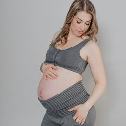 Nest Designs Maternity Henley Nursing Bra Charcoal