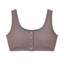 Nest Designs Maternity Henley Nursing Bra Elderberry