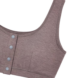 Nest Designs Maternity Henley Nursing Bra Elderberry