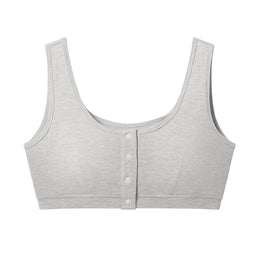 Nest Designs Maternity Henley Nursing Bra Gray Dusk