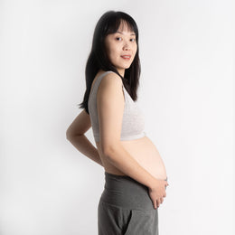 Nest Designs Maternity Henley Nursing Bra Gray Dusk