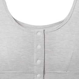 Nest Designs Maternity Henley Nursing Bra Gray Dusk