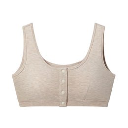 Nest Designs Maternity Henley Nursing Bra Warm Taupe