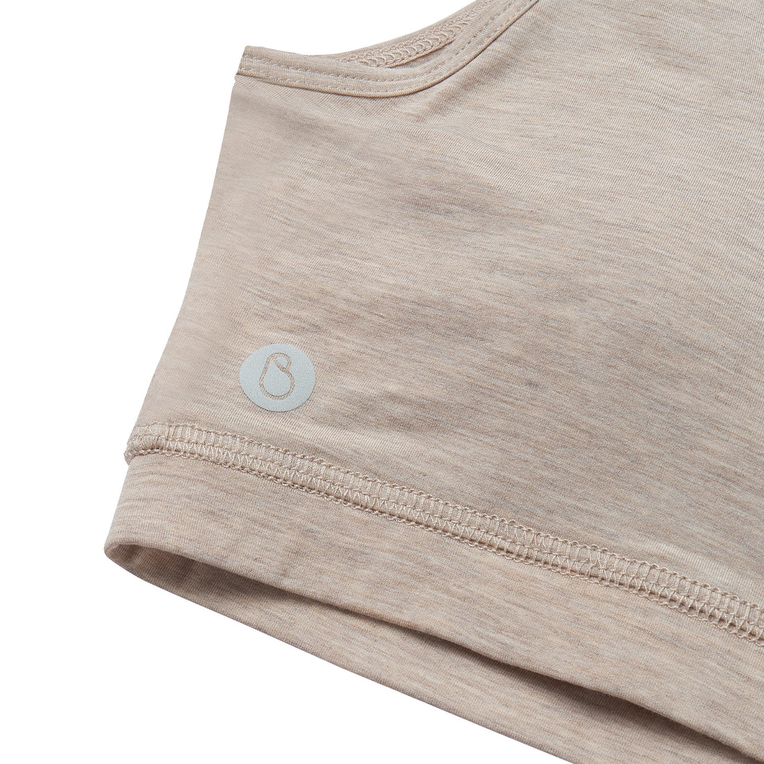 Nest Designs Maternity Henley Nursing Bra Warm Taupe maternity fit view