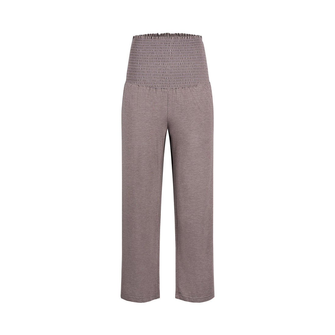 Nest Designs Maternity Pants Elderberry ruched waistband detail