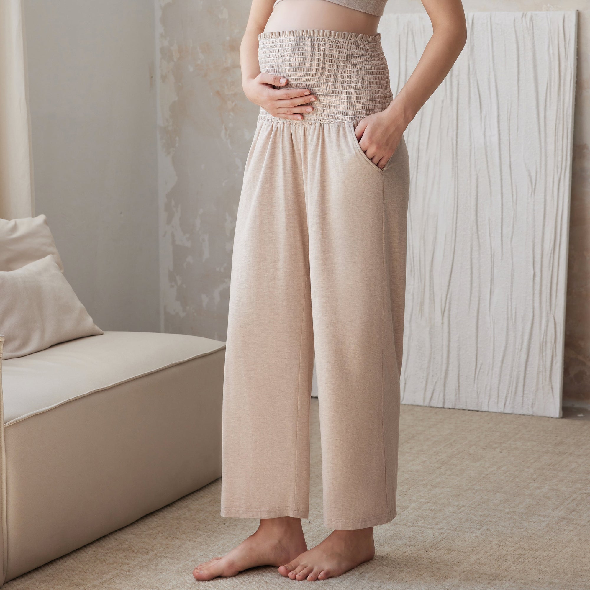 Nest Designs Maternity Pants Warm Taupe