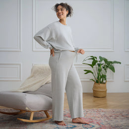Nest Designs Maternity Wide Leg Pants Fog Grey